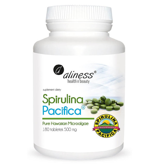 Pazifische Spirulina-Alge Arthrospira platensis pacifica 500 MG 180 Tabletten ALINESS Hover Image