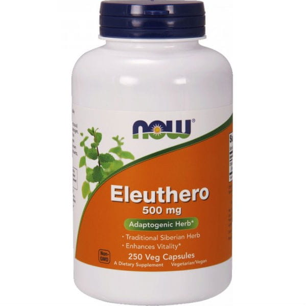 Eleutherococcus Stachelwurzel Eleuthero 500mg 250 Kapseln NOW FOODS