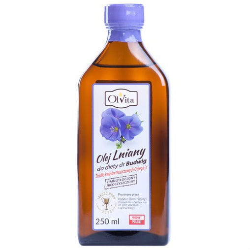 Budwig Leinöl, roh, kaltgepresst 250ml OLVITA