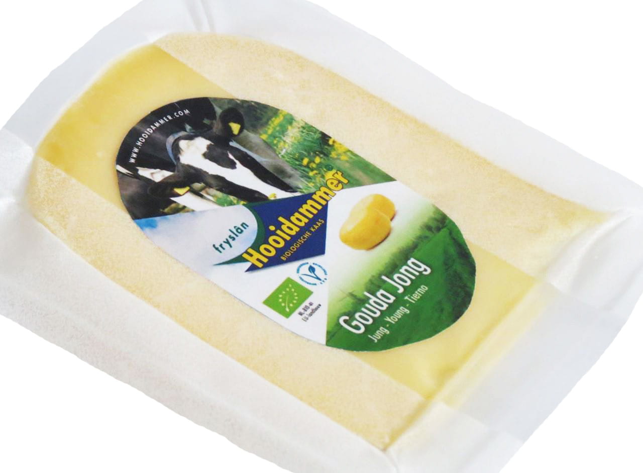 Gouda milder Reifekäse 50% Fett BIO 200 g - HOOIDAMMER मुख्य छवि