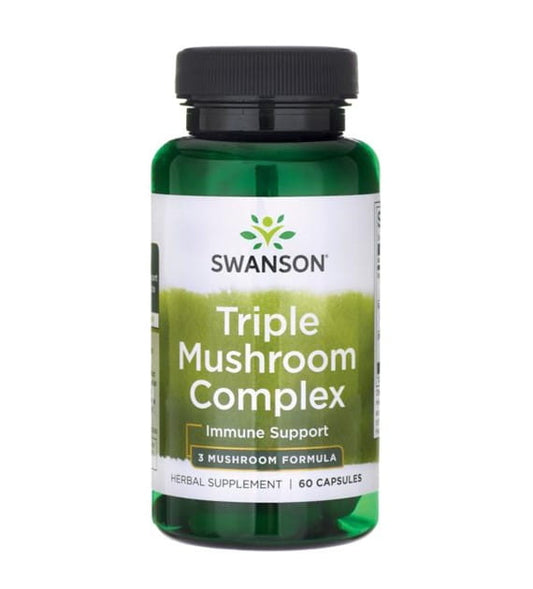 Dreifacher Pilzkomplex von SWANSON mit Maitake, Reishi und Shiitake, 200mg, 60 Kapseln, natürliche Pilzextrakte
