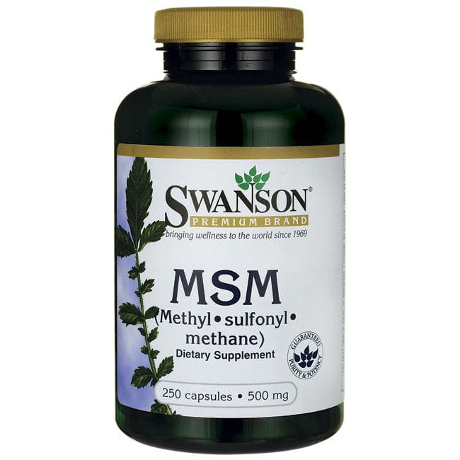 MSM organischer Schwefel 500 mg 250 Kapseln von SWANSON Hover Image