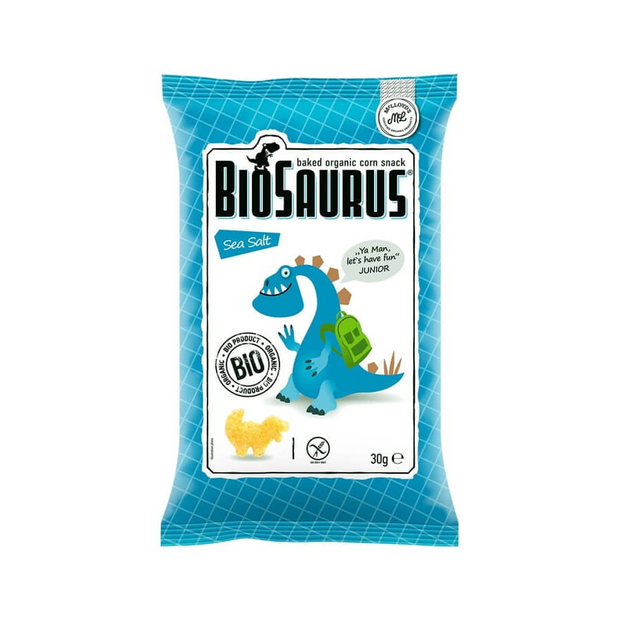 Dinosaurier-Maischips mit Meersalz glutenfrei BIO 30 g CIBI