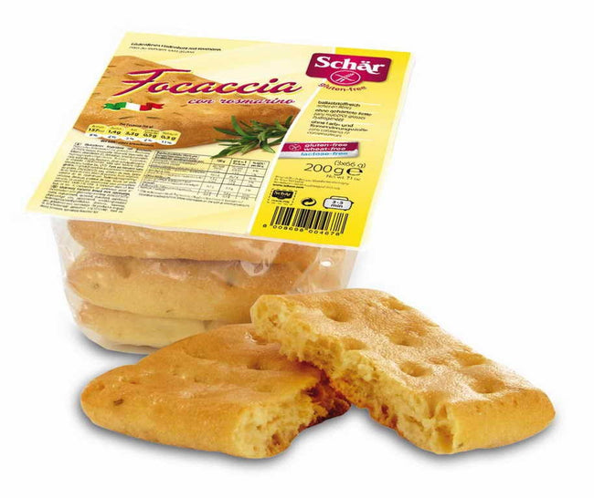 Glutenfreie Focaccia mit Rosmarin 200 g SCHÄR Hover Image