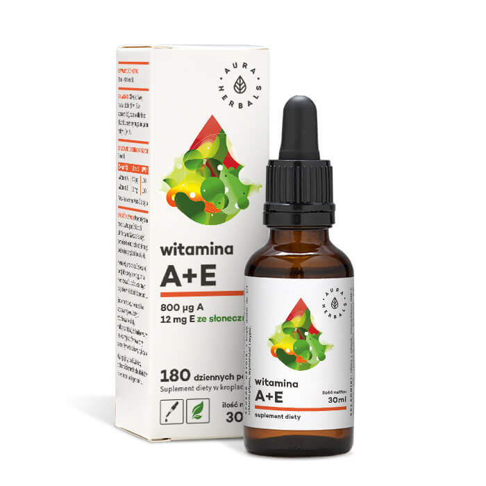 Vitamin A + E Tropfen 30ml AURA HERBALS Hauptbild