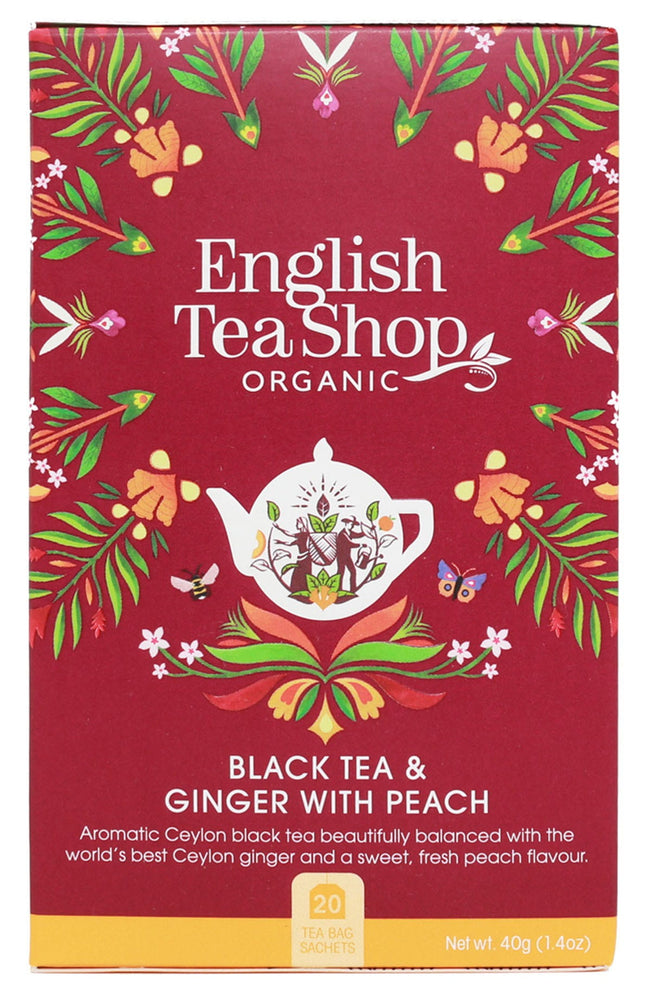Schwarzer Tee mit Ingwer und Apfel 20x2 g BIO 40 g ENGLISH TEA SHOP Hover Image