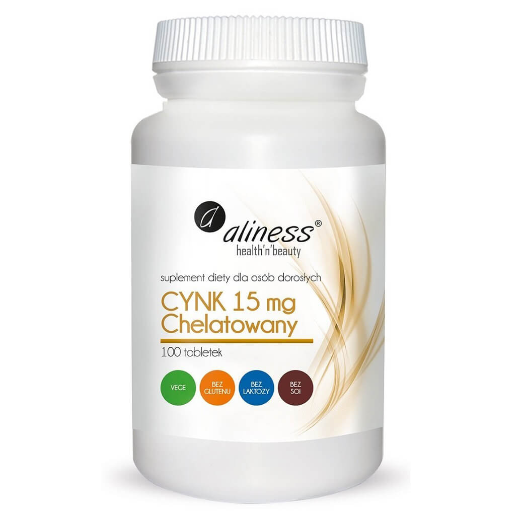 Chelatiertes Zink 15 mg 100 Tabletten ALINESS Gambar utama produk