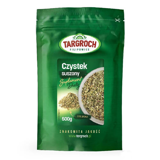 Getrocknetes Cistus Kraut von TARGROCH, 500g, aromatisches, getrocknetes Heilpflanzenkraut für Tee und Naturheilkunde