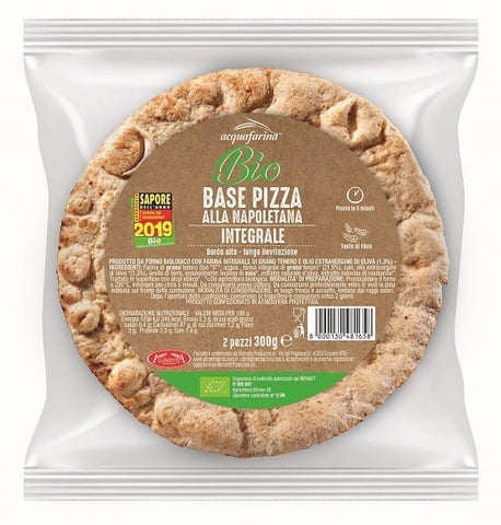 Neapolitanischer Pizzaboden aus Vollkornteig BIO (2 x 150 g) 300 g - ALIMENTA