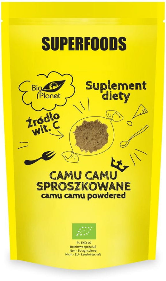Bio Camu-Camu Pulver von BIO PLANET in 150 g, grüne Fruchtpulver in Bio-Qualität, ideal für gesunde Ernährung