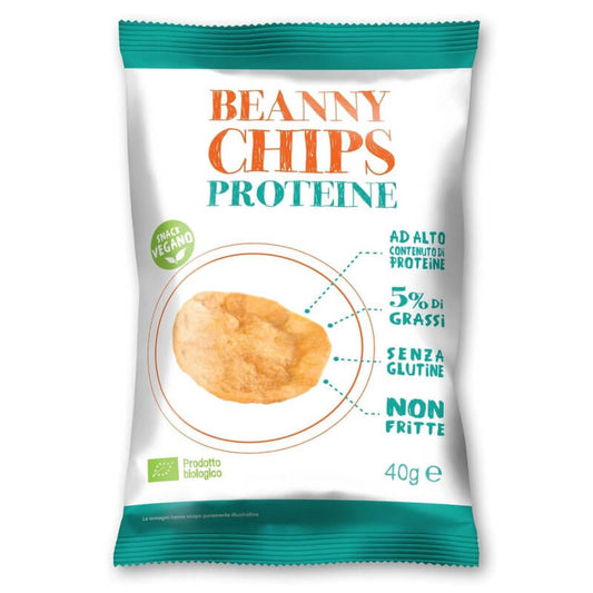 Glutenfreie Bio-Linsenprotein-Chips von BEANNY CHIPS, 40 g, knusprige Linsen-Snacks in nachhaltiger Verpackung