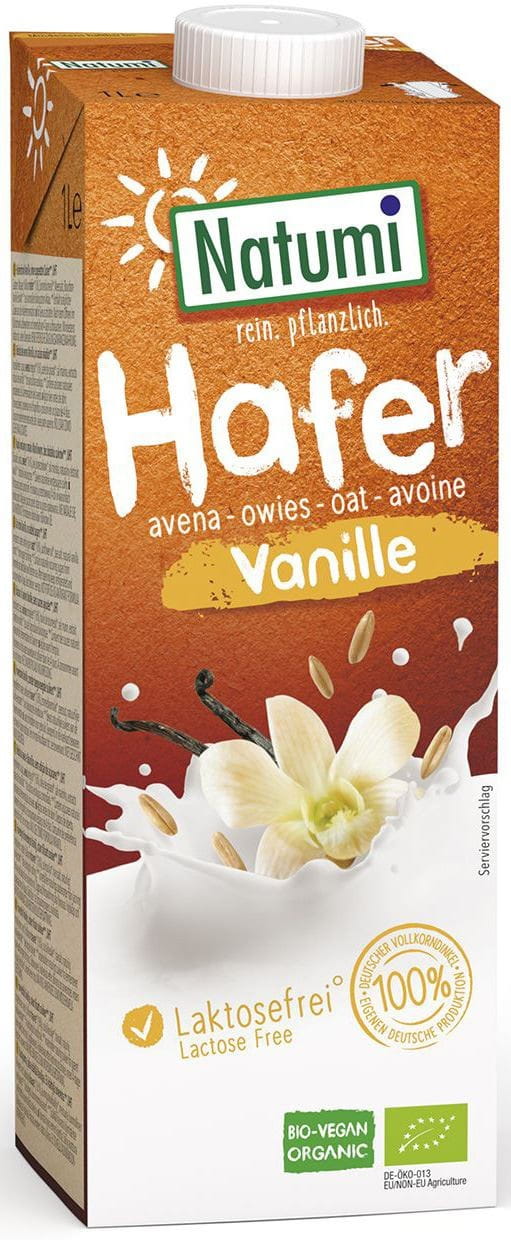 Haferdrink - Vanille ohne Zuckerzusatz BIO 1000 ml - NATUMI Pääkuva