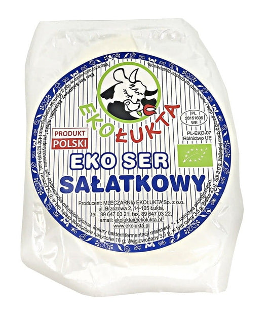 Bio Salatkäse von EKO ŁUKTA, 100 g, cremiger Frischkäse mit natürlichen Zutaten, ideal für Salate und Brot.
