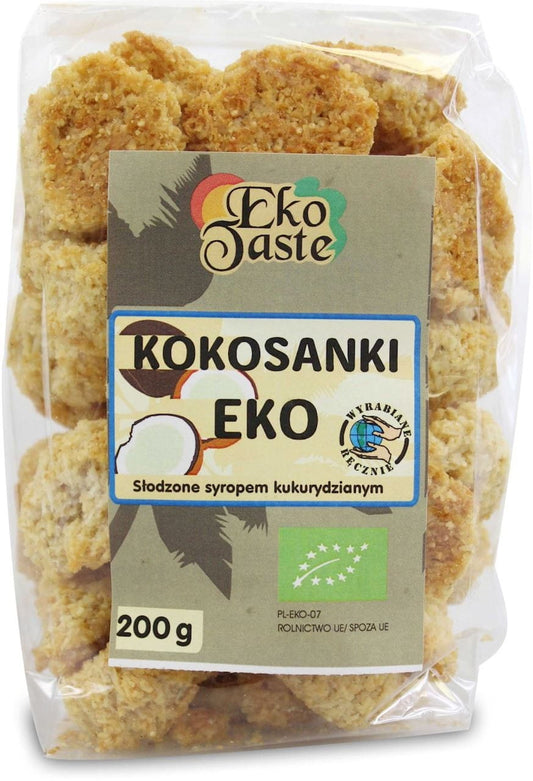 BIO Cocosanki von EKO TASTE, 200 g, getrocknete Bio-Kokosflocken in natürlicher Qualität, ideal für Kochen und Backen