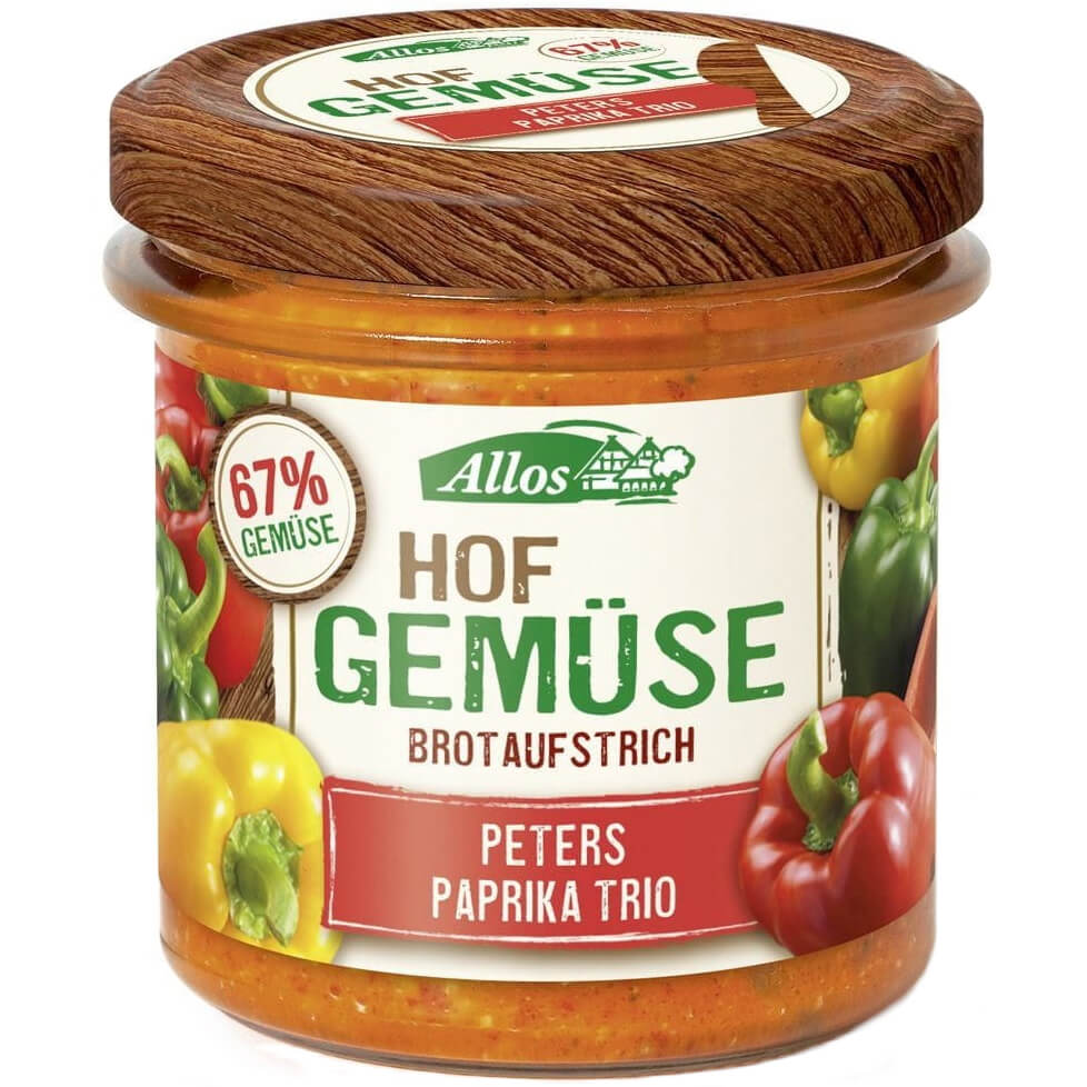 Gemüsepaste mit drei Paprikasorten BIO 135 g - ALLOS Hauptbild