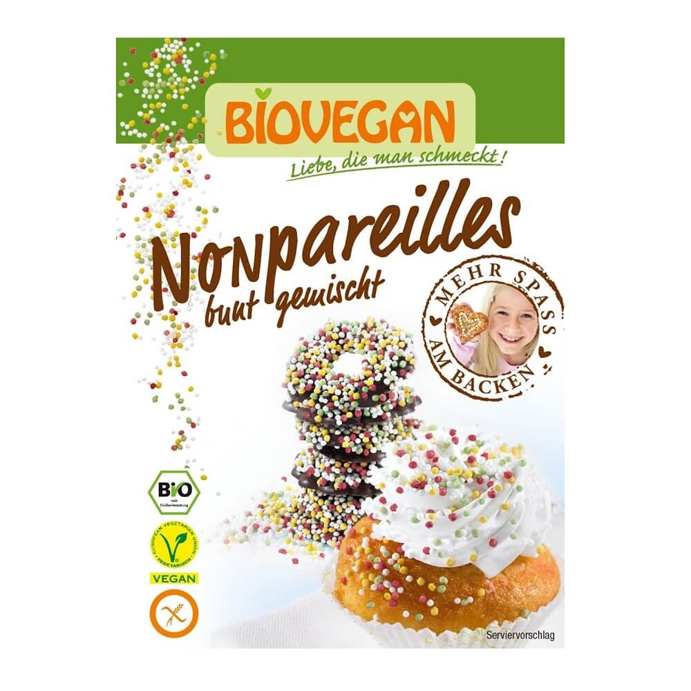 Zuckerfarbene Streusel glutenfreie Perlen BIO 35 g - BIO VEGAN