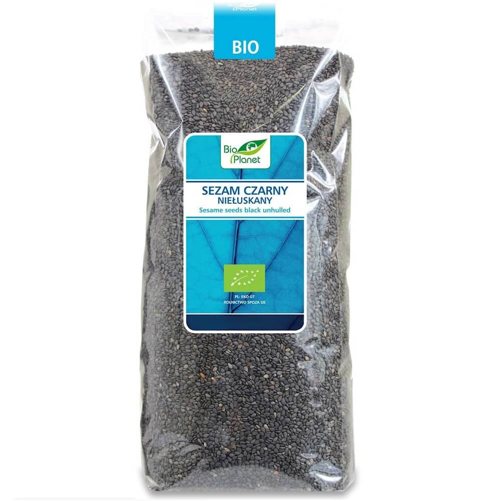 Schwarzer ungeschälter Sesam BIO 1 kg - BIO PLANET Hlavní obrázek produktu