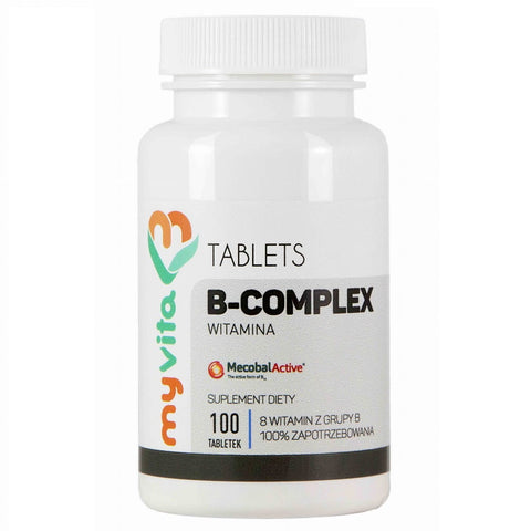 Vitamin B-KOMPLEX B1 B2 B6 B12 Biotin 100 Tabletten MYVITA