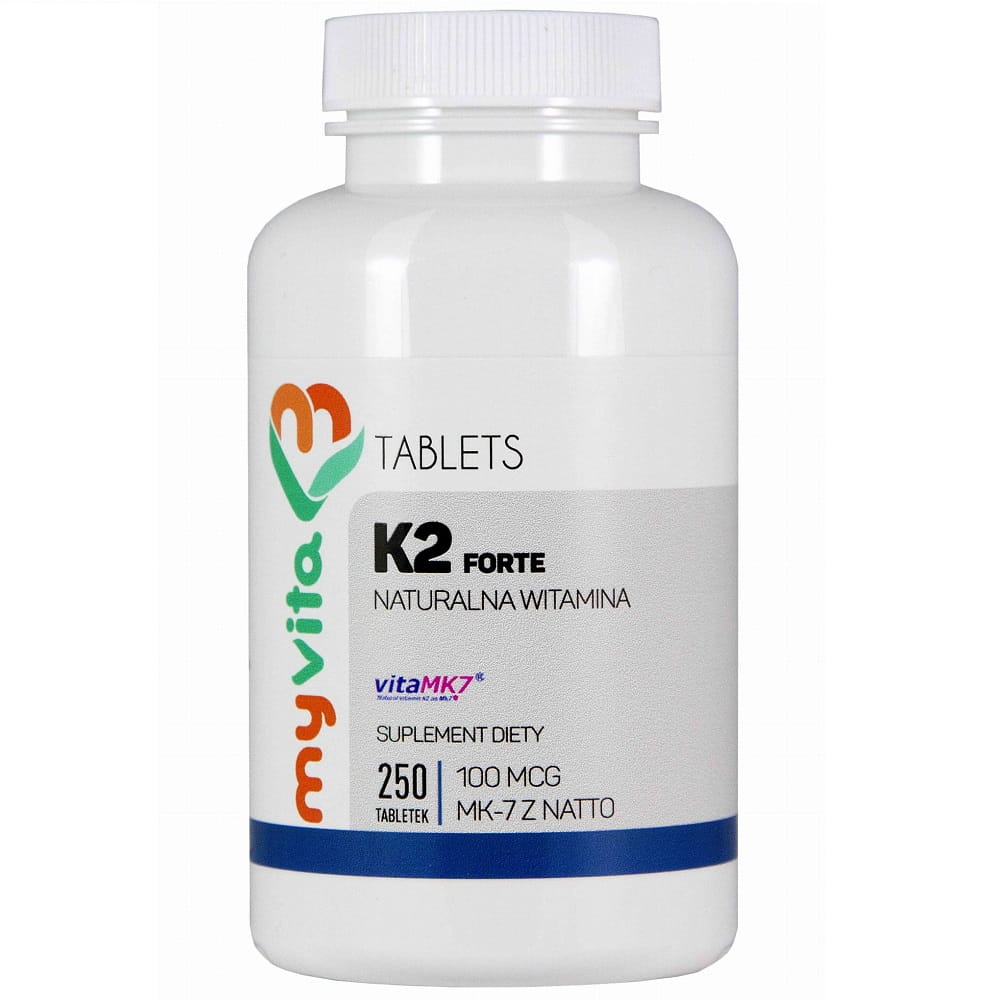 Vitamin K2 MK - 7 K2 MK7 100mcg mit Natto K2MK7 250 Tabletten MYVITA