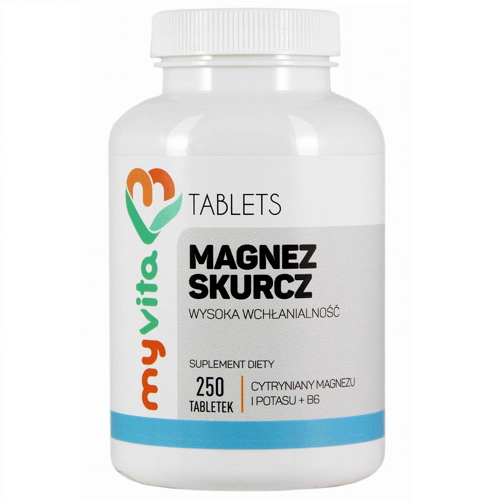 Magnesiumkrampf Magnesium + Kalium + B6 MYVITA 250 Tabletten Hauptbild