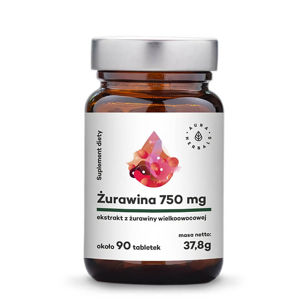 Cranberry großer Cranberry-Extrakt 750 mg 90 Tabletten 38 g AURA HERBALS