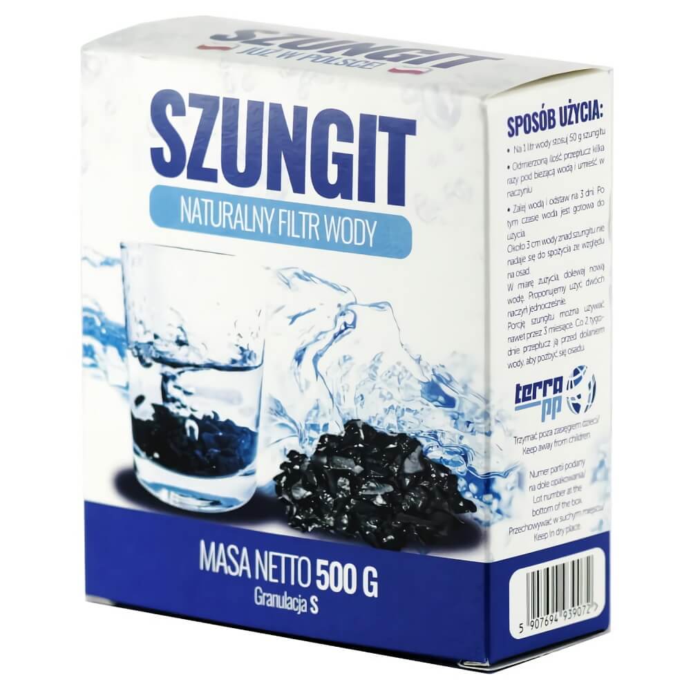Naturwasserfilter Schungit Körnung S 500g TERRA PP