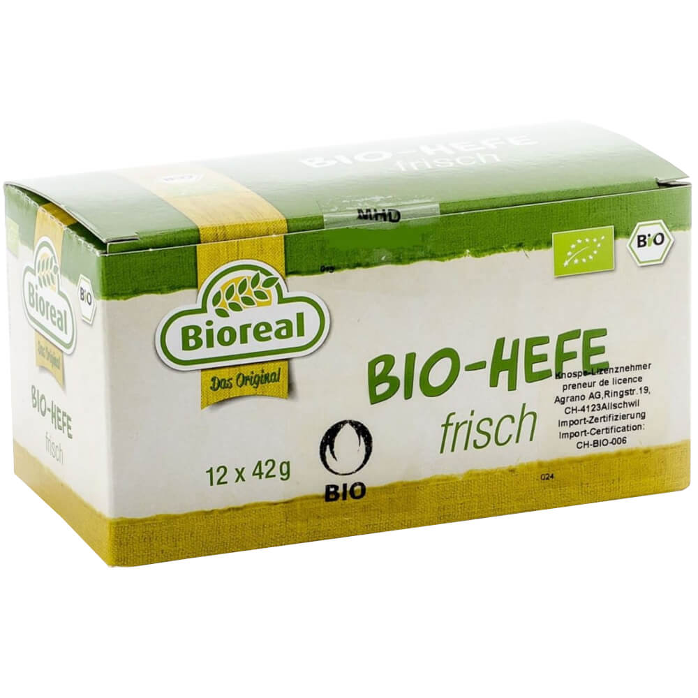 Frische Hefe BIO 504 g (12 x 42 g) - BIO REAL