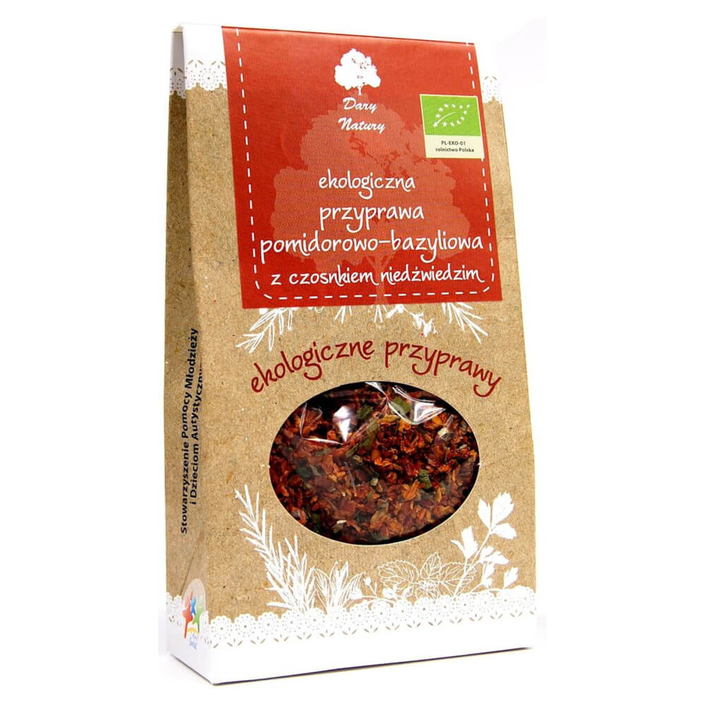 Tomaten-Basilikum-Gewürz mit Bärlauch BIO 40 g - GESCHENKE DER NATUR Main image