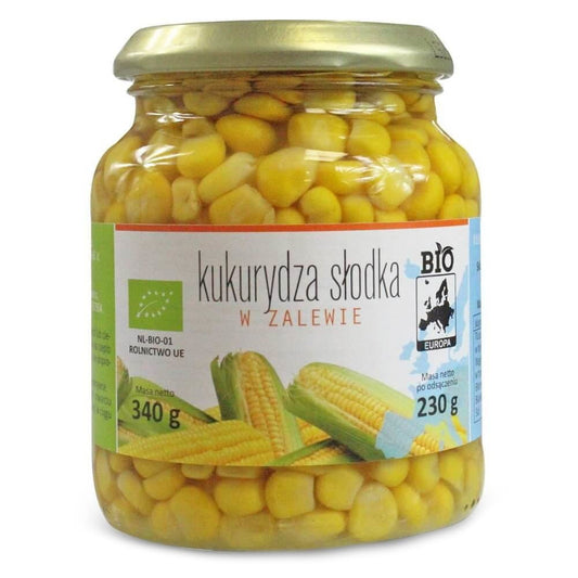 Zuckermais in Salzlake im Glas BIO 340 g (230 g) - BIO EUROPA