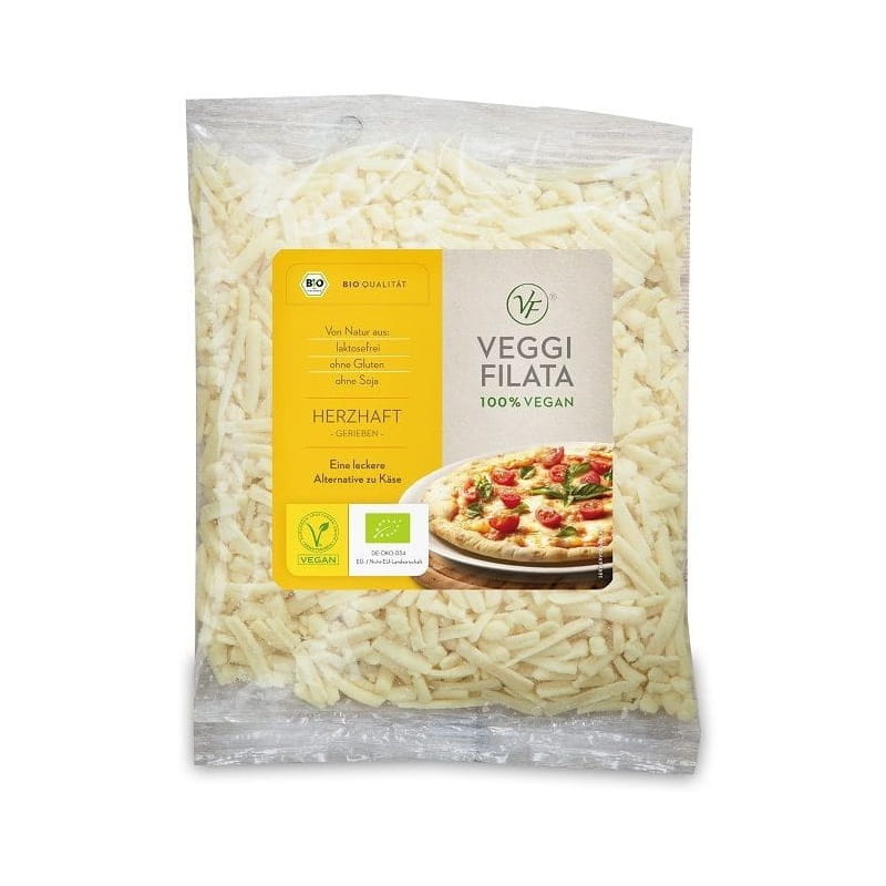 Veganes Produkt A'LA geriebener Käse (6mm) BIO 200 g - VEGGIE FILATA