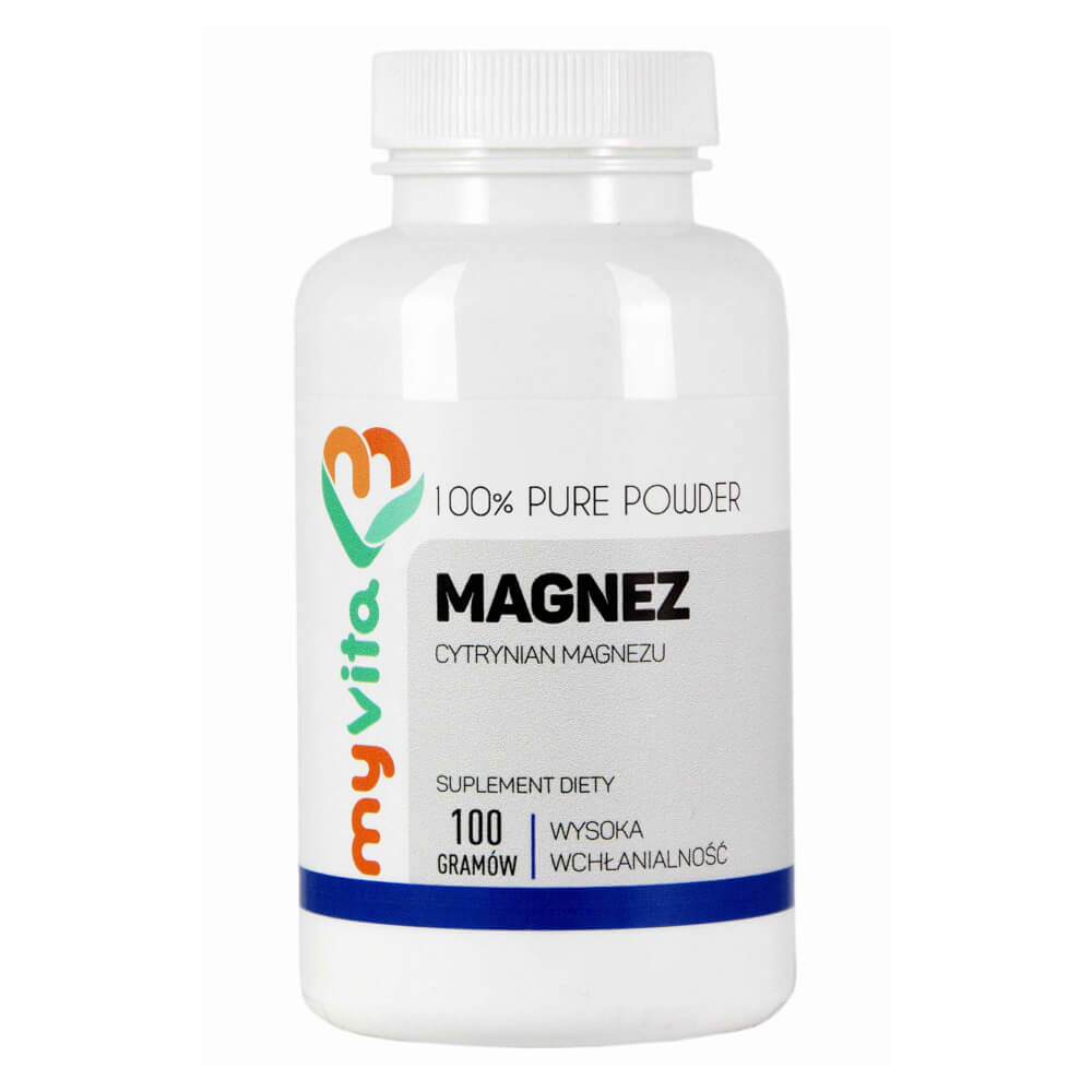 Magnesiumcitrat Pulver 100g MYVITA Huvudsaklig produktbild