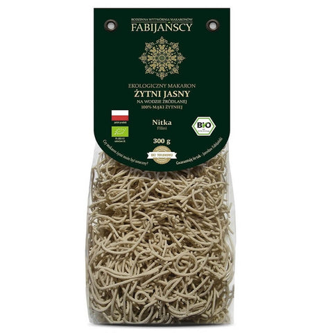Pasta (leichter Roggen) Filini-Faden BIO 300 g - FABIJAŃSCY