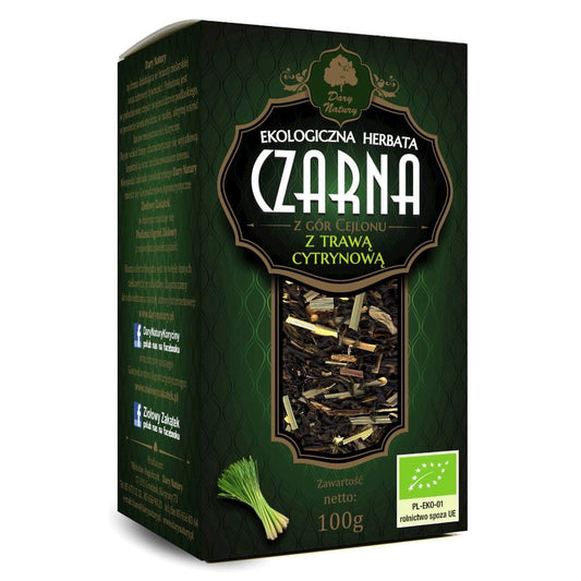 Schwarzer Tee mit Zitronengras BIO 100 g - GESCHENKE DER NATUR