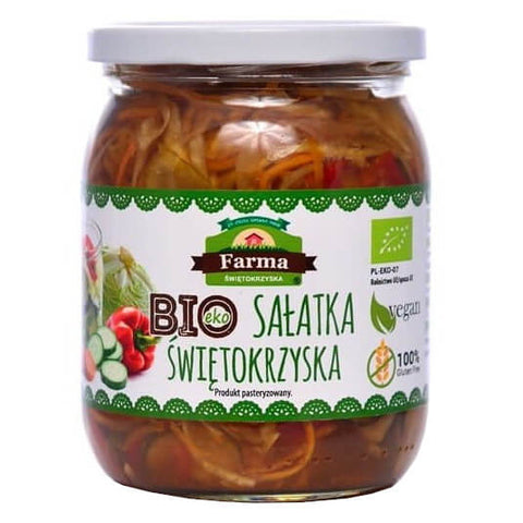 Glutenfreier Świętokrzyska-Salat BIO 480 g (320 g) - FARMA ŚWIĘTOKRZYSKA