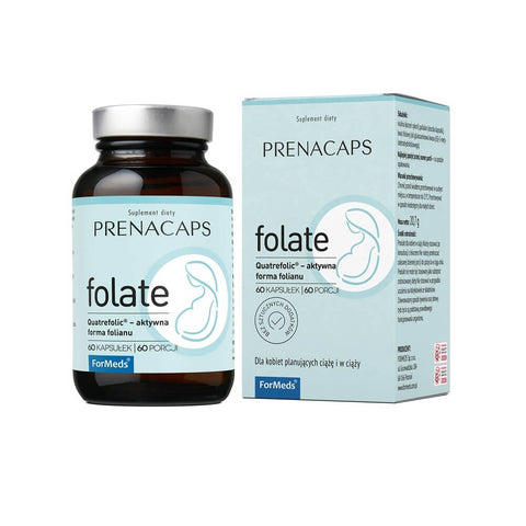 Folsäure Folat quatrefolic aktive Form von Folsäure 60 Kapseln 60 Portionen 207 g Prenacaps FORMEDS