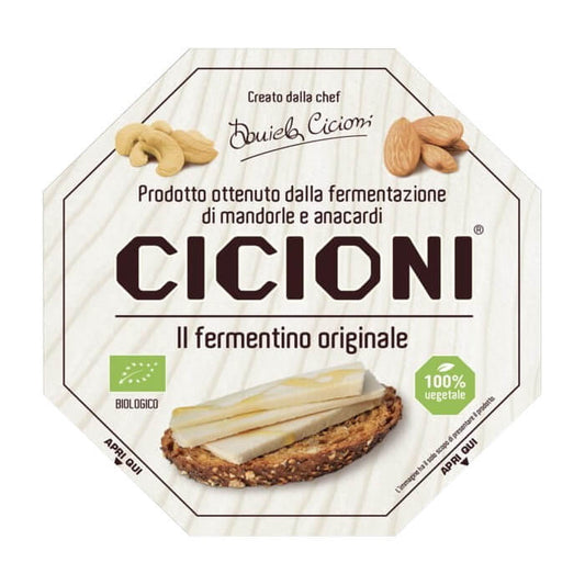 Bio Fermentino aus Cashewnüssen und Mandeln von CASA DEL FERMEN, cremiger veganer Käse in 80 g Verpackung