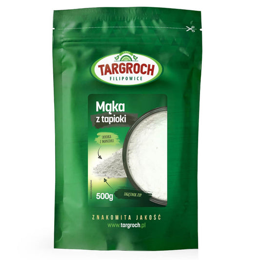 TARGROCH Tapiokamehl 500g, feines weißes Mehl in Packung, ideal zum Kochen und Backen