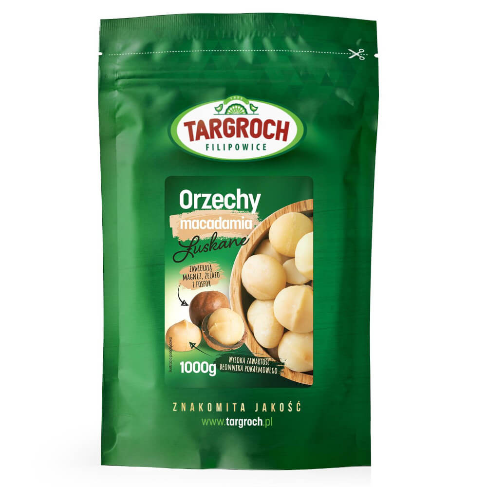 Geschälte Macadamianüsse 1000g TARGROCH Imagen principal del producto