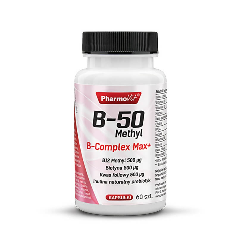 Vitamin B - 50 Methyl B - KOMPLEX max + 60 PHARMOVIT Kapseln