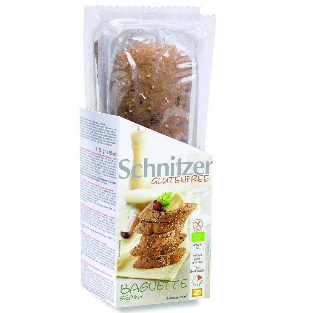 Maisbaguette mit Ölsaaten zum Backen glutenfrei BIO 320 g SCHNITZER