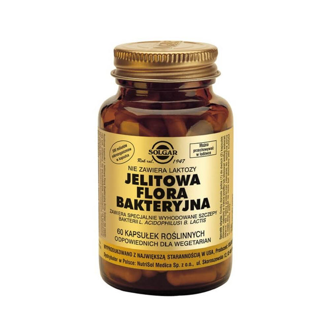 Darmbakterienflora L. Acidophilus 60 Kapseln SOLGAR Hover Image