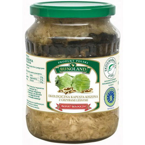 Sauerkraut mit Waldpilzen BIO 700 g - RUNOLAND