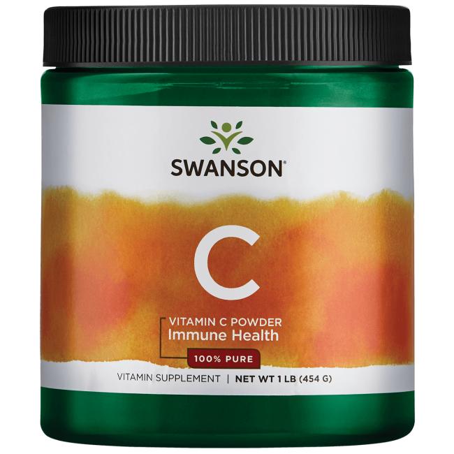 Vitamin C 100% reine L-Säure - Ascorbinsäure reines Pulver Vitamin C Pulver 454g SWANSON