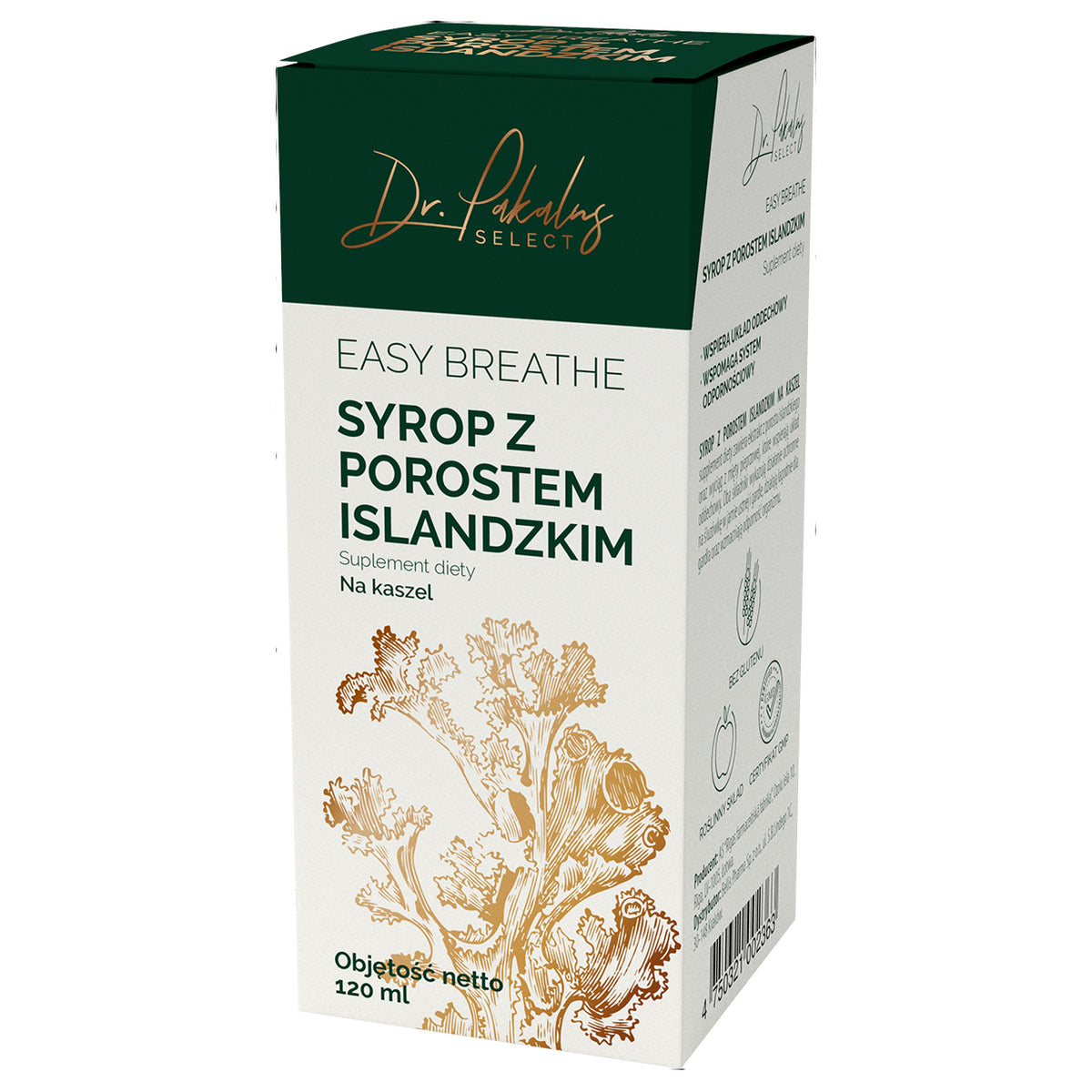 Isländischer Flechtensirup gegen Husten 120 ml - DR PAKALNS