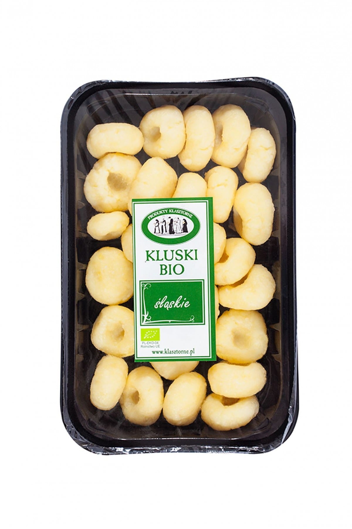 Bio schlesische Knödel von PRODUKTY KLASZTORNE, klassische deutsche Knödel in 400 g Verpackung, frisch und handgemacht.
