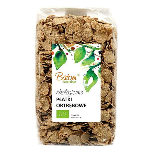 Bio Kleieflocken von BATOM, 250 g, feine Flocken aus biologischer Kleie, ideal für gesunde Ernährung und Backrezepte.