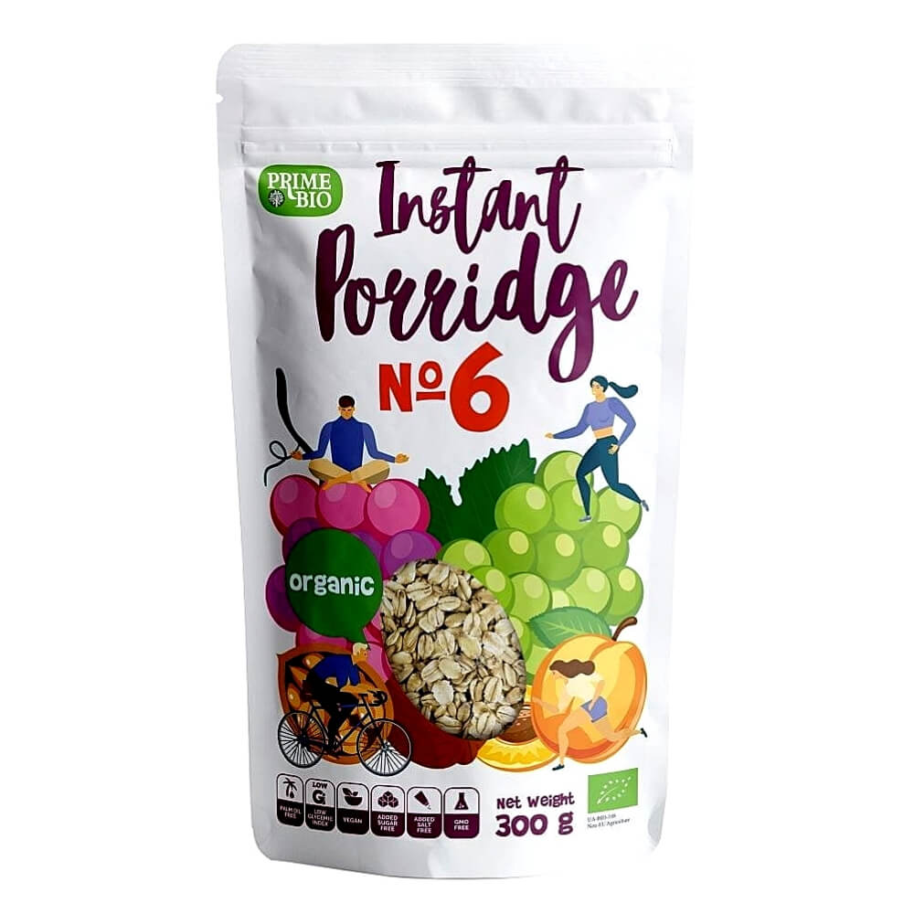 Instantbrei mit Rosinen, Aprikosen und Walnüssen (Nr.6) BIO 300 g - PRIME BIO