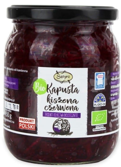 Rotes Sauerkraut BIO 450 g SĄTYRZ Image principale du produit