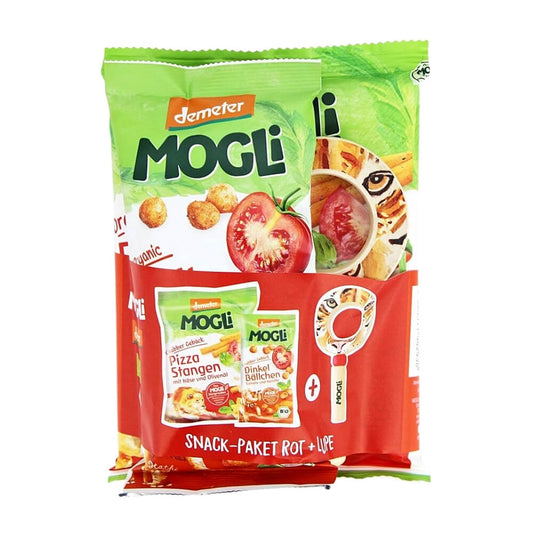 Kinder-Snack-Set mit Lupe von MOGLI, inklusive kleiner Schale und Lupe, ideal für unterwegs und zum Erkunden.