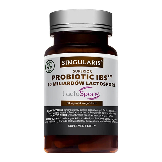 Probiotische ibs 10 Milliarden Lactospore 30 SINGULARIS vegane Kapseln Hover Image